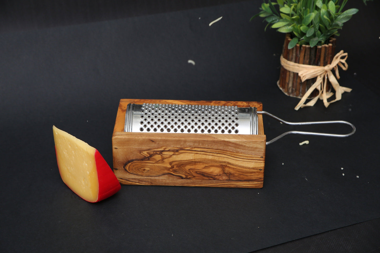 Olive Wood Cheese Grater 18 cm