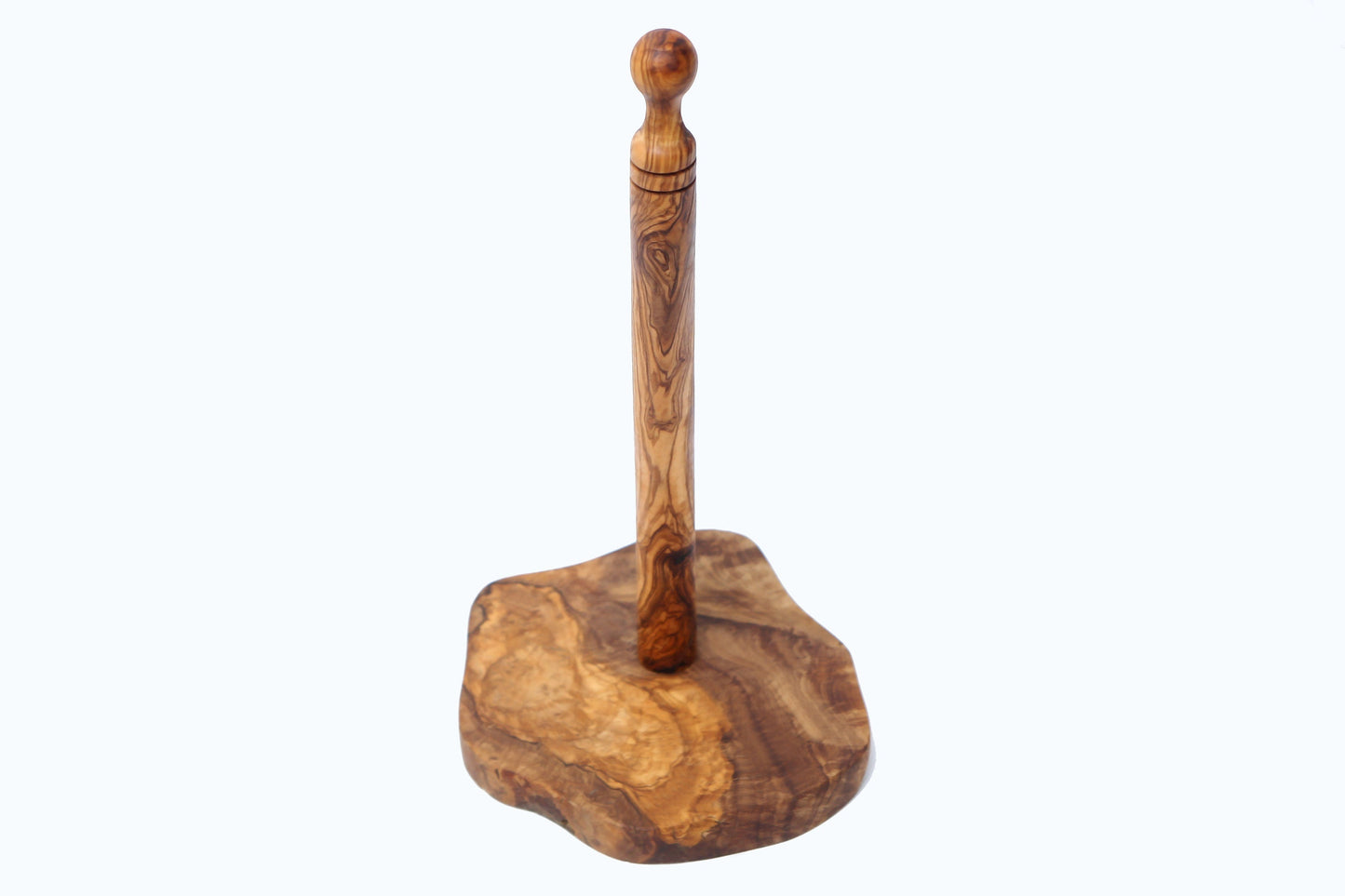 Olive Wood Kitchen Paper Roll Holder 30 cm