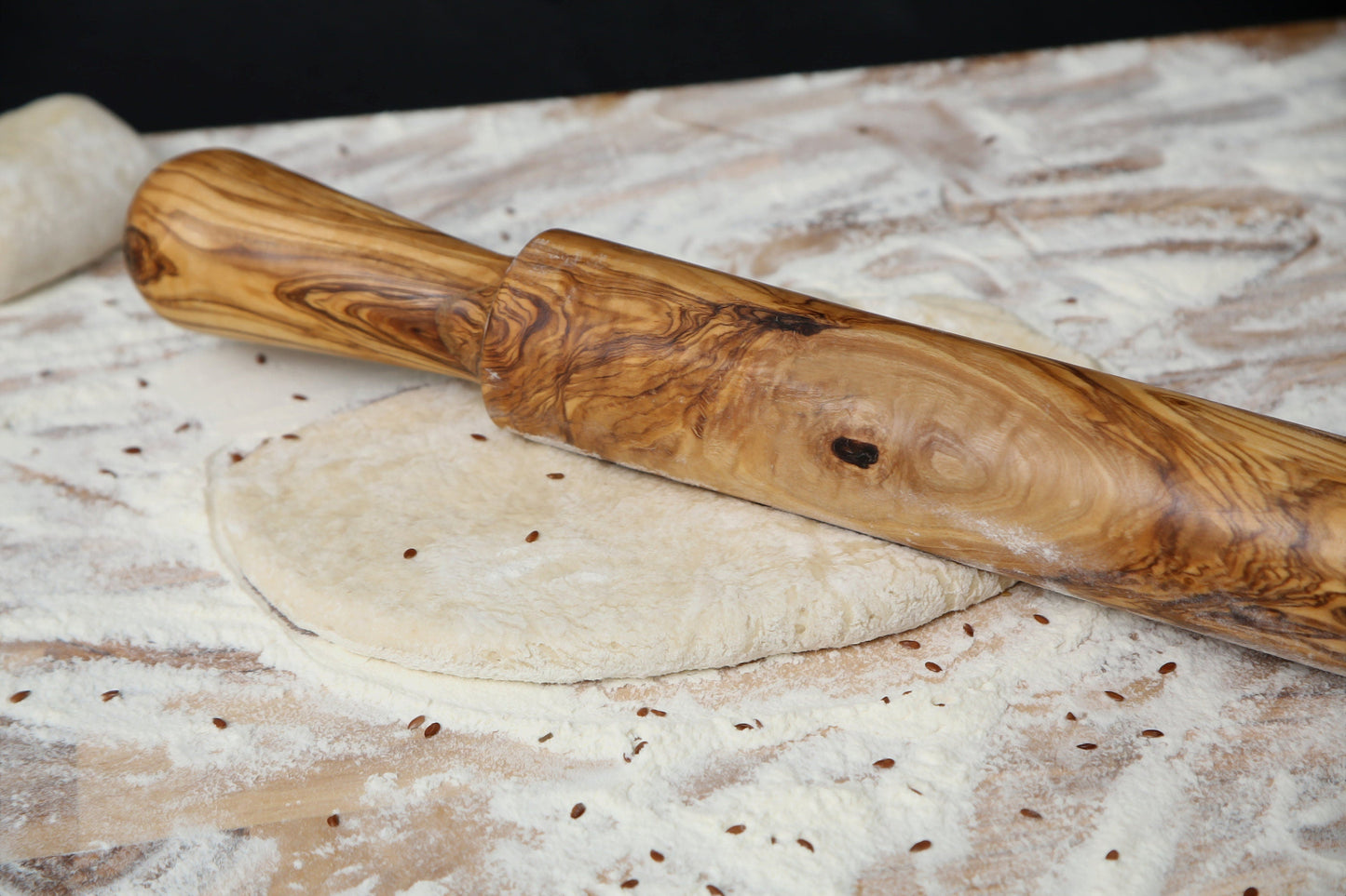 Handcrafted Olive Wood Rolling Pin | Durable Hardwood | Sustainably Sourced | Cake Baking | Gifts For Bakers & Chefs | Various Sizes