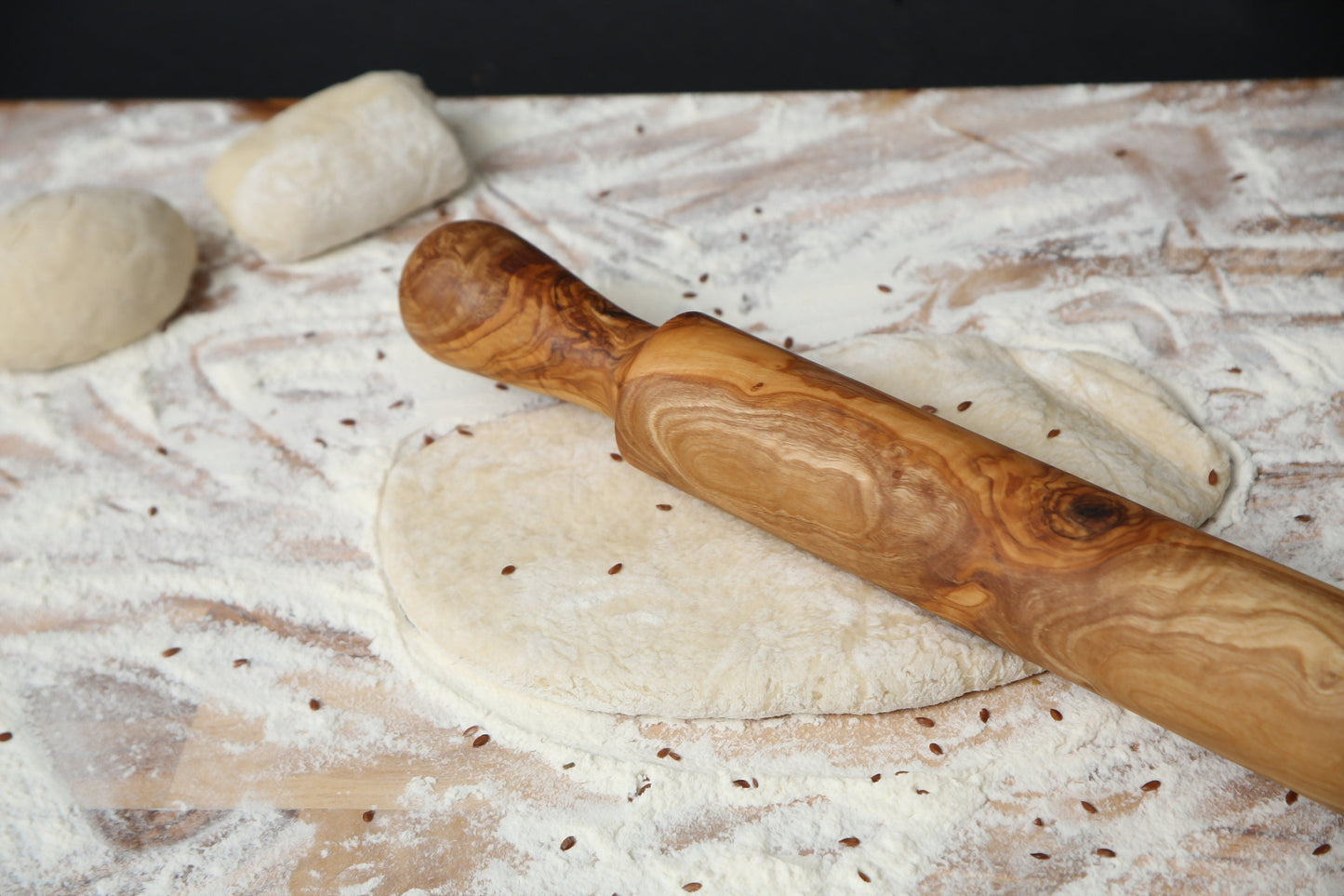 Handcrafted Olive Wood Rolling Pin | Durable Hardwood | Sustainably Sourced | Cake Baking | Gifts For Bakers & Chefs | Various Sizes