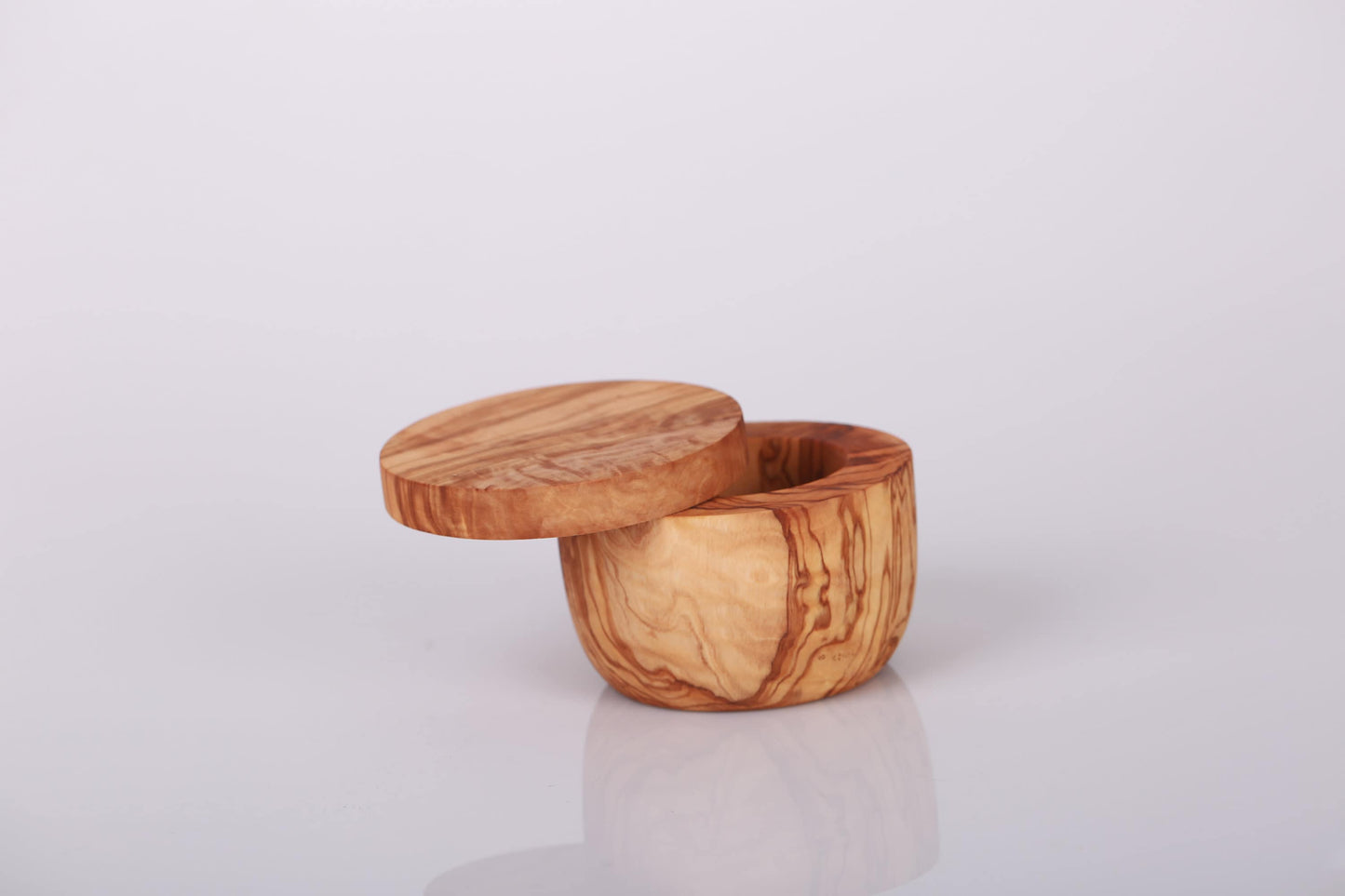 Olive Wood Salt Sugar Jar 10 cm