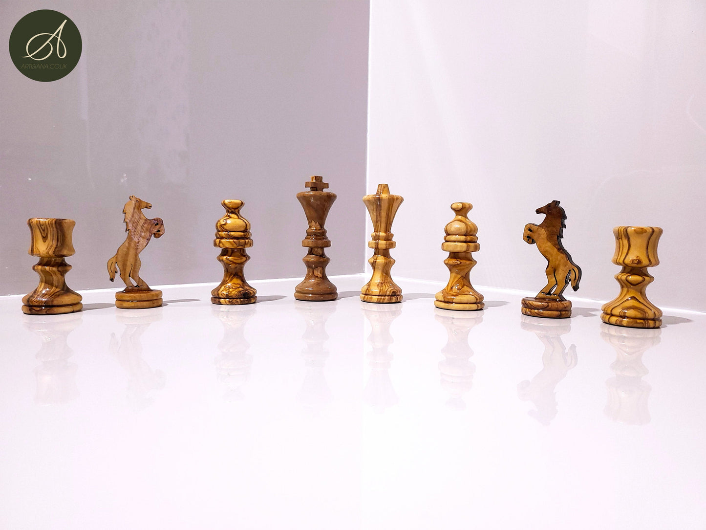Olive wood chess pieces only, handmade, Sustainably Sourced, Eco-Friendly, home decor, birthday gift, christmas gift, wedding gift