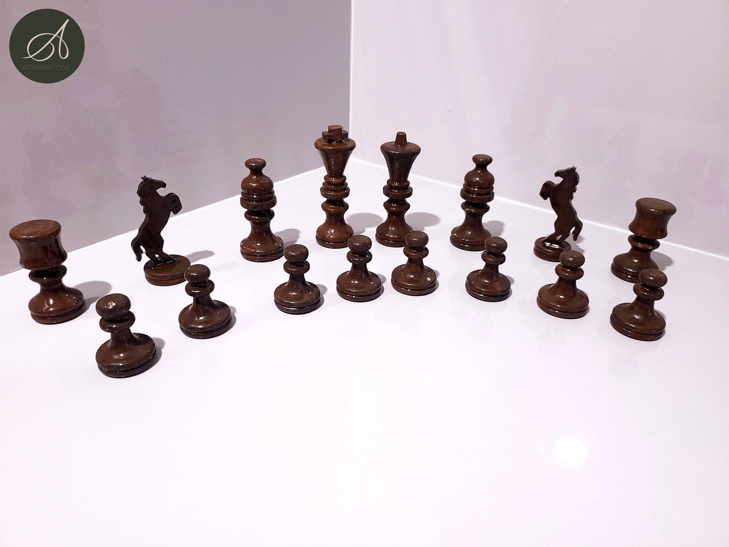 Olive wood chess pieces only, handmade, Sustainably Sourced, Eco-Friendly, home decor, birthday gift, christmas gift, wedding gift