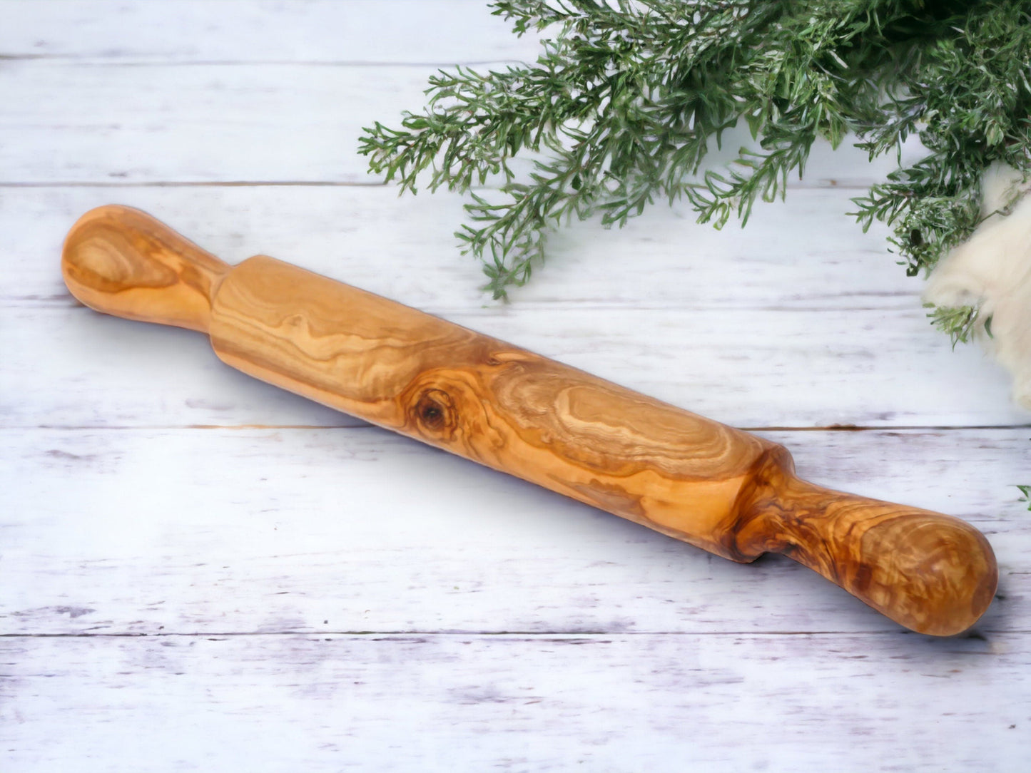 Handcrafted Olive Wood Rolling Pin | Durable Hardwood | Sustainably Sourced | Cake Baking | Gifts For Bakers & Chefs | Various Sizes