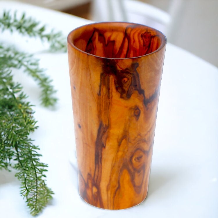 Olive Wood Cutlery & Utensils Holder 19 cm, wooden holder, gift