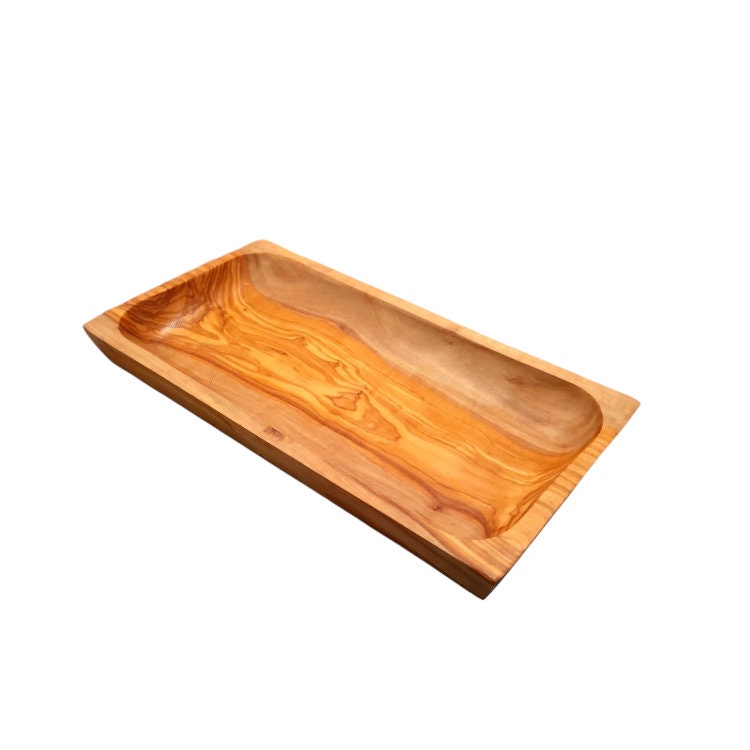 Olive Wood Rectangular Shaped Dish 27 cm, Sustainably Sourced, Eco-Friendly, handmade, gift