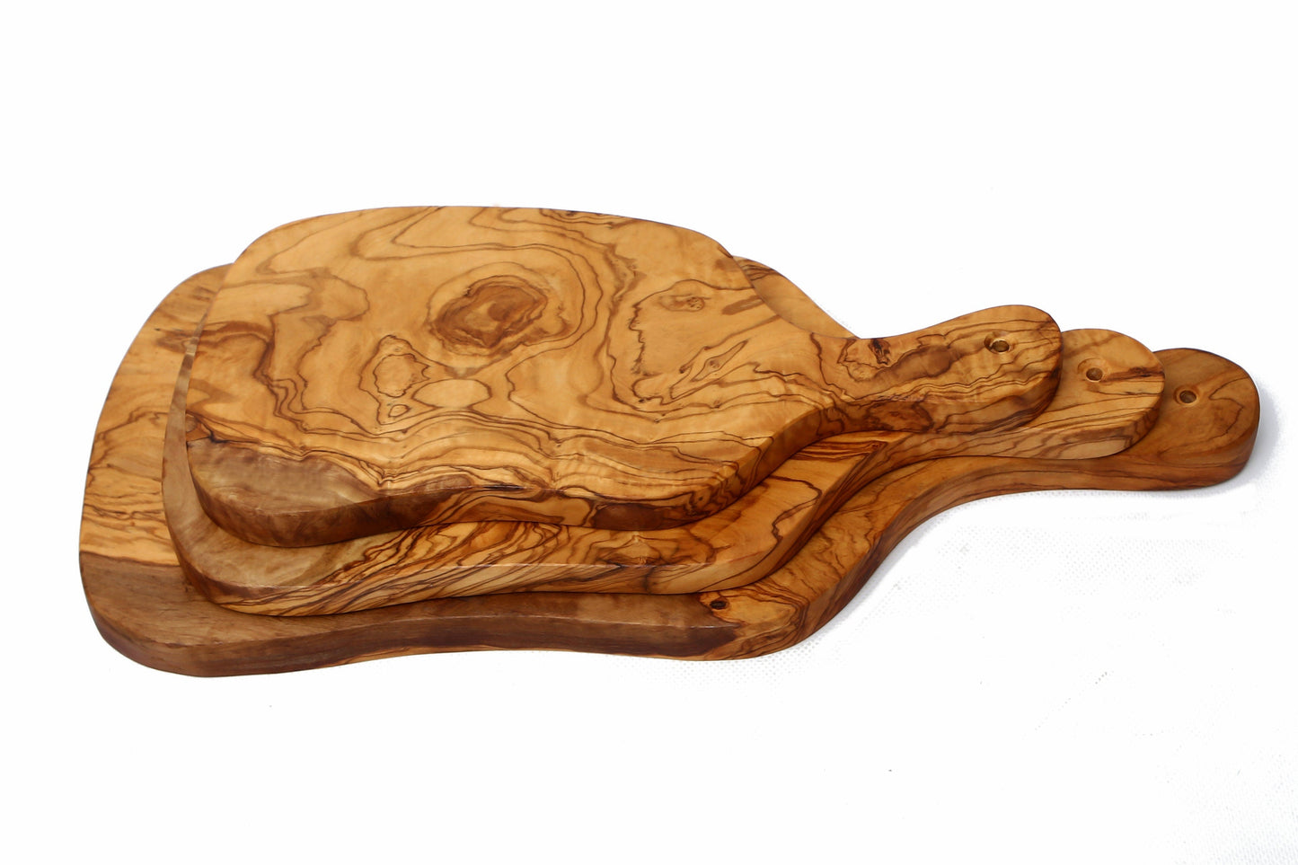 Olive Wood Small Charcuterie Board Wooden Serving Platter W/ Handle | Various Sizes