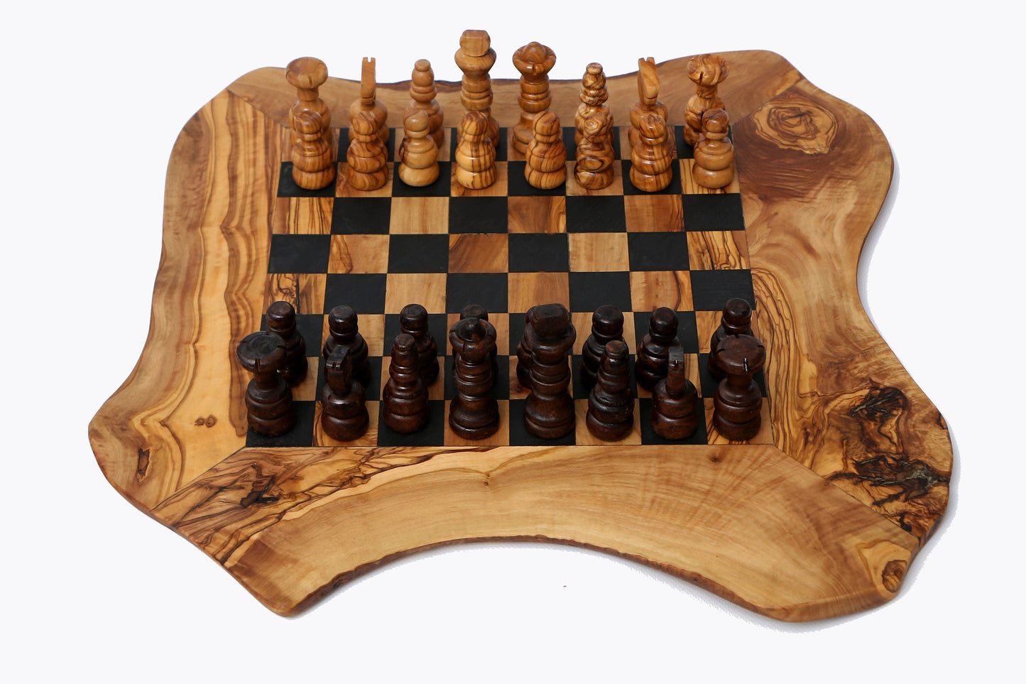 Olive Wood handmade Chess Board, chess set with chess pieces great birthday gift, gift for him , chess lovers, chess game