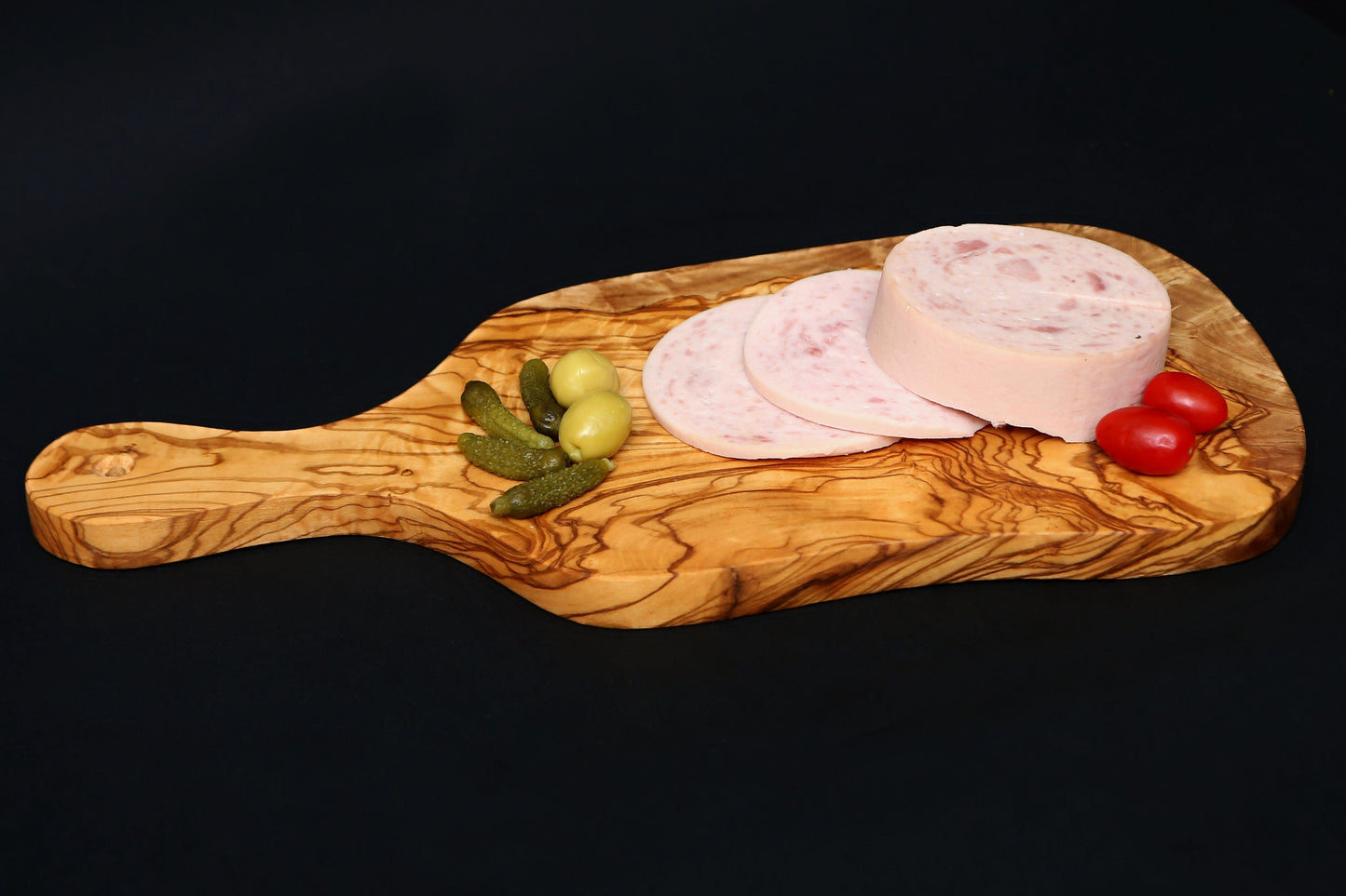 Olive Wood Small Charcuterie Board Wooden Serving Platter W/ Handle | Various Sizes
