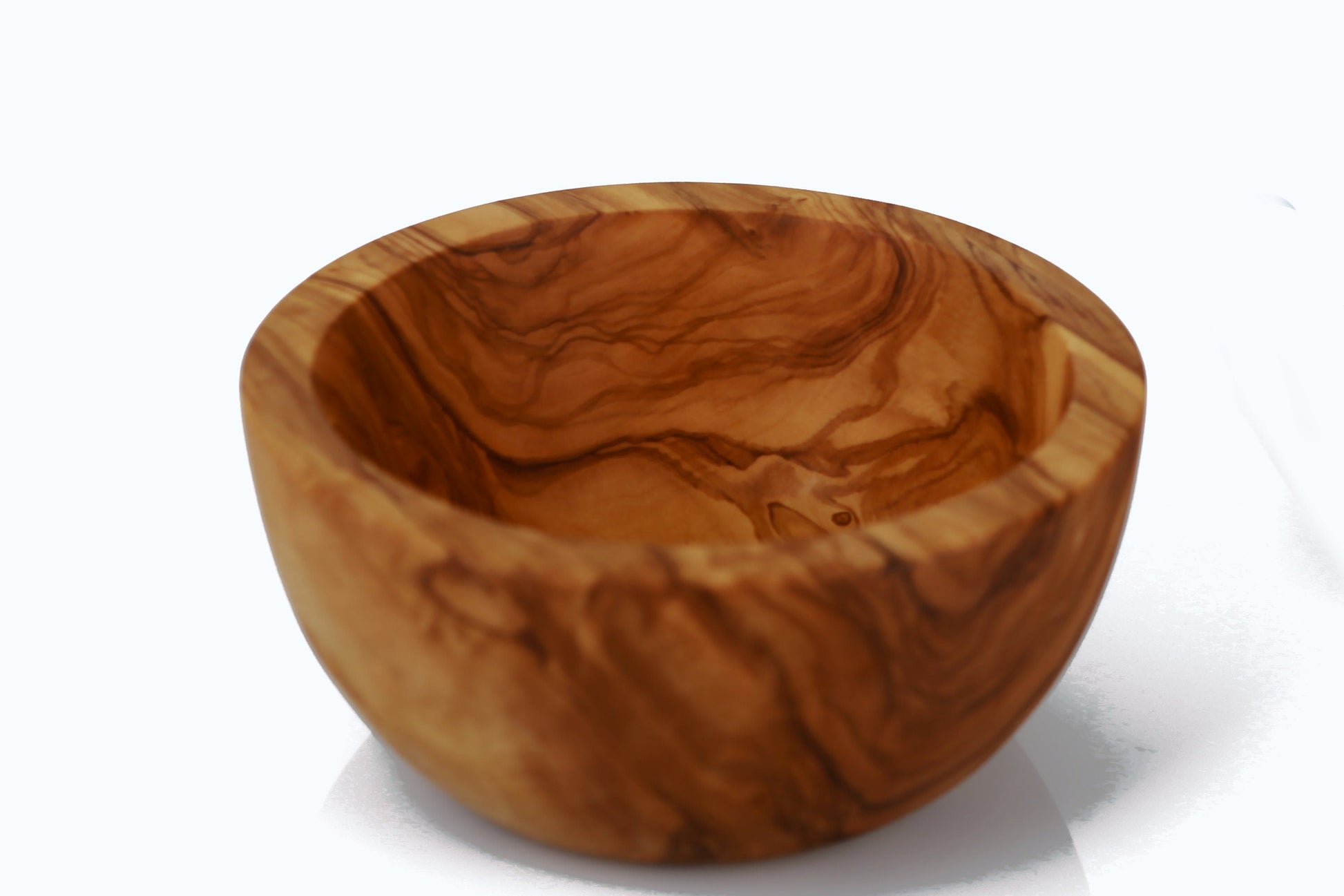 Olive Wood Small Handcrafted Wooden Bowl | Great for Sides, Cereal, Condiments, Spices | Various Sizes