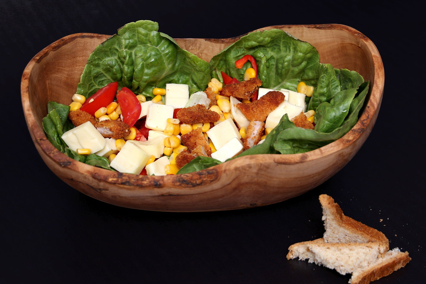 Olive Wood Wooden Fruit Bowl | Irregular Natural Rustic Shape