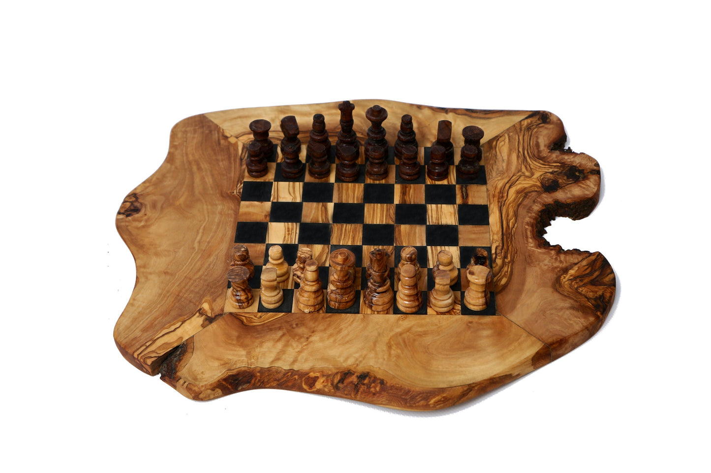Olive Wood handmade Chess Board, chess set with chess pieces great birthday gift, gift for him , chess lovers, chess game