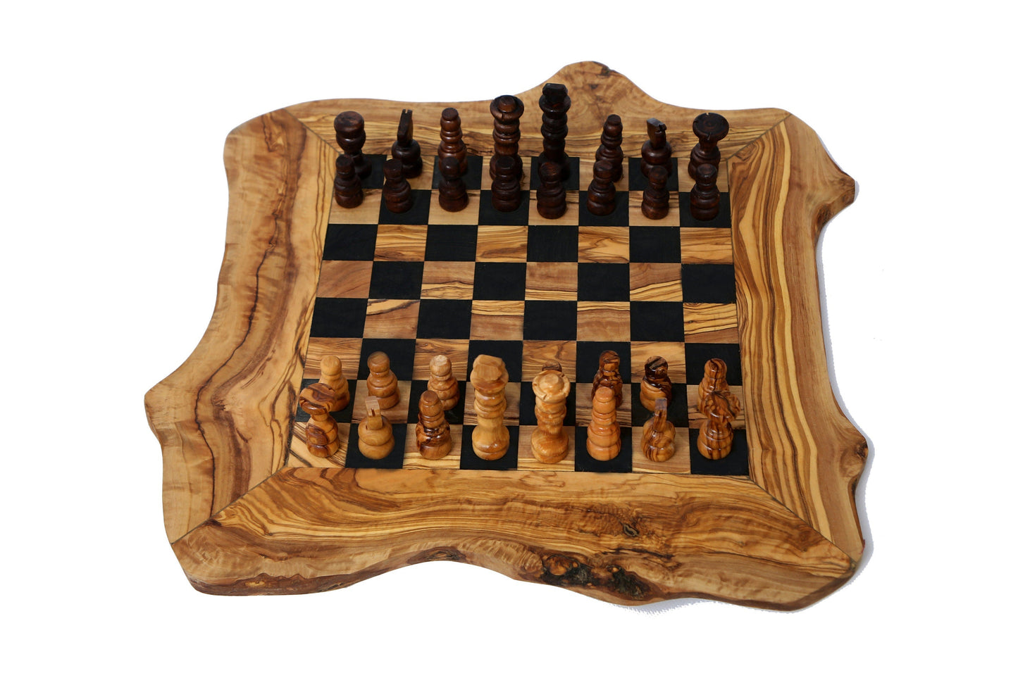 Olive Wood handmade Chess Board, chess set with chess pieces great birthday gift, gift for him , chess lovers, chess game