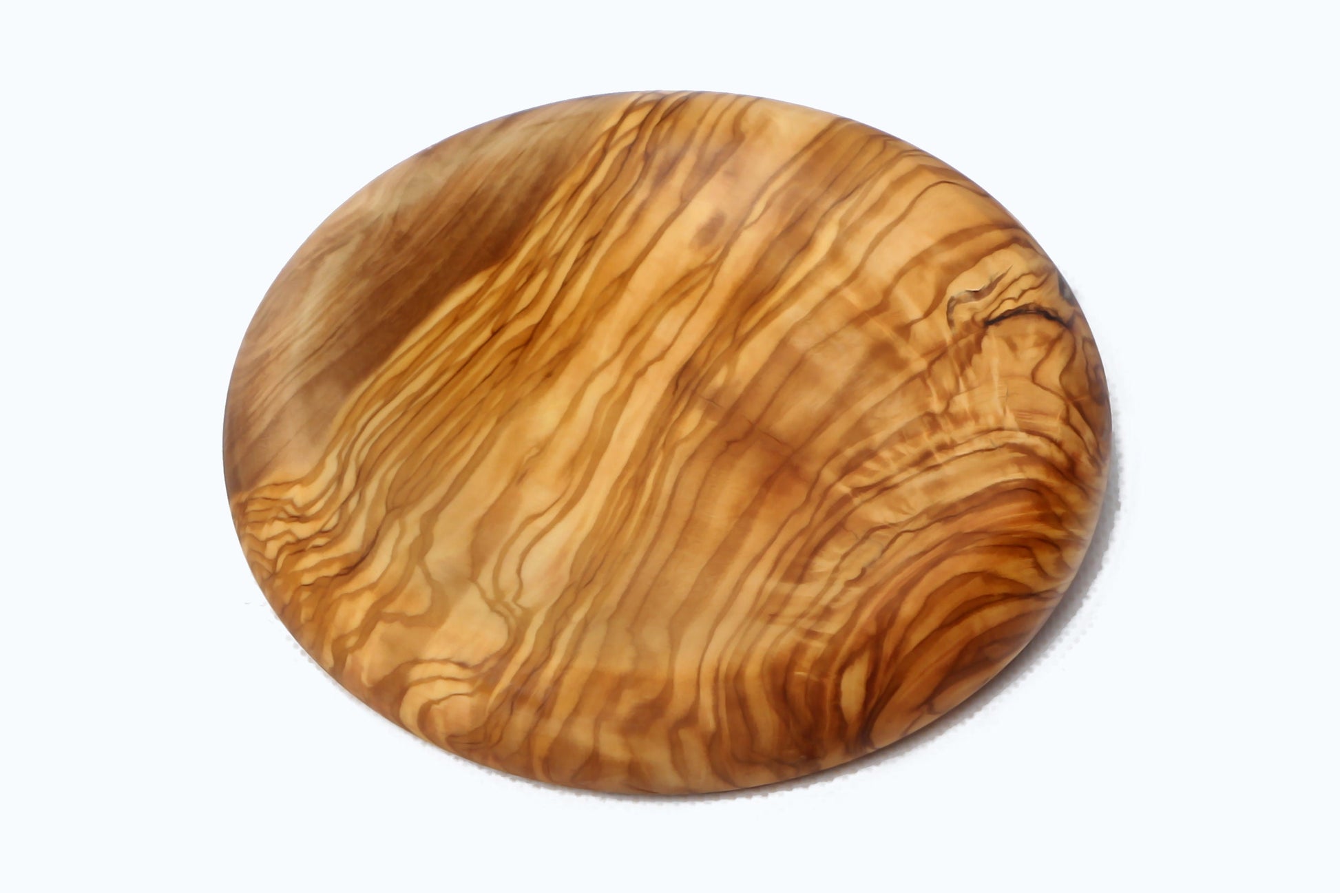 Olive Wood Set of 3 Round Wooden Plates with Round Edge, plate set, kitchen, restaurant, Sustainably Sourced, Eco-Friendly, handmade, gift