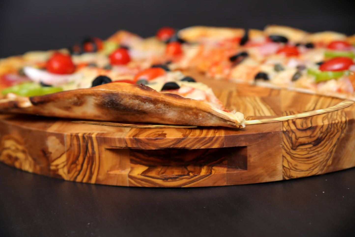 Olive Wood Round End Grain Cutting Board, chopping board 40 cm, gift, kitchen lovers