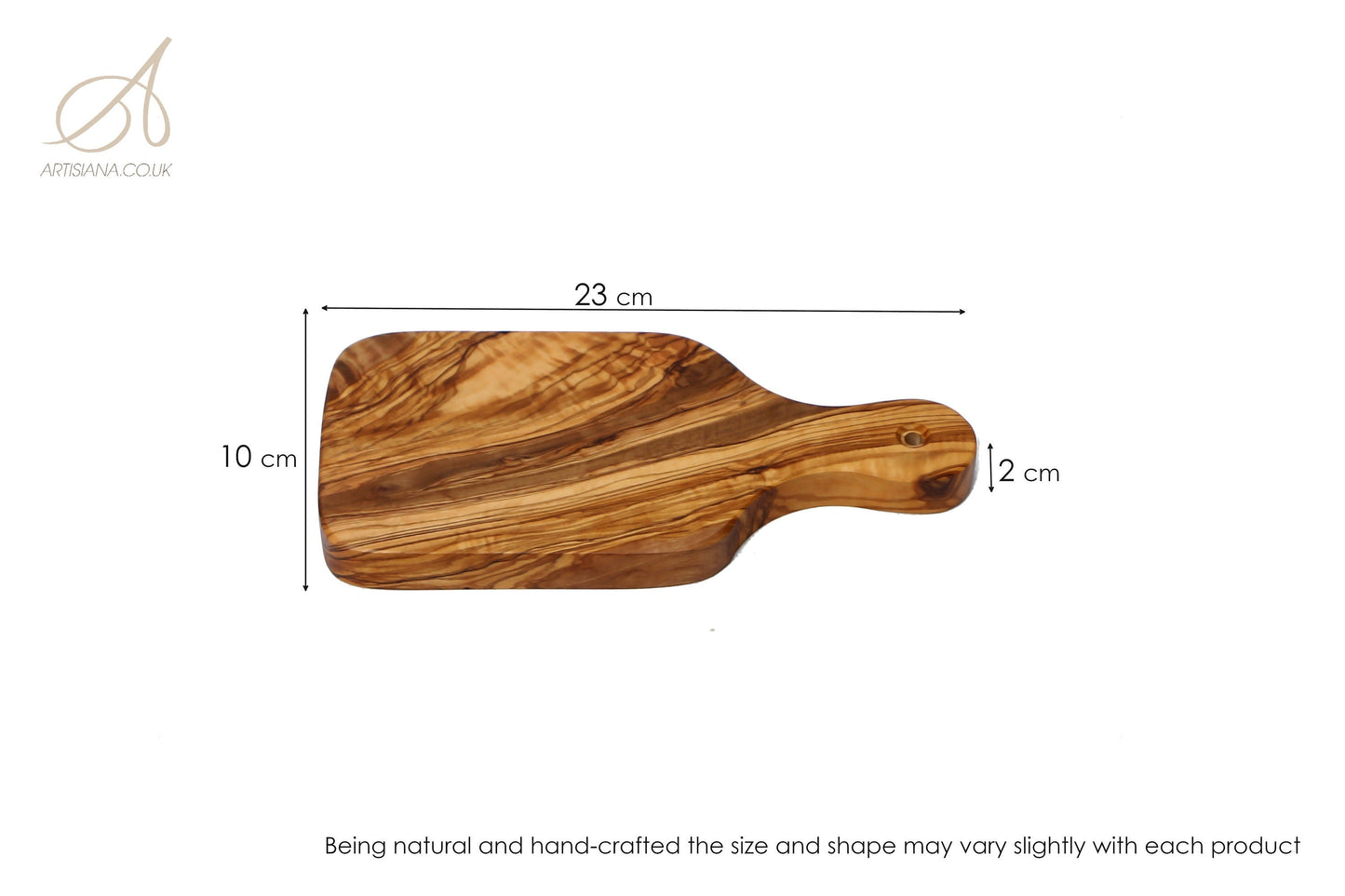 Olive Wood Wooden Charcuterie Serving Board W/ Handle | Various Sizes