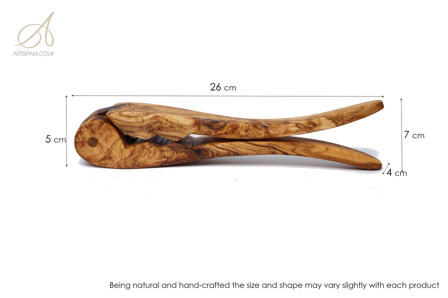 Olive Wood Clamp Nutcracker 27 cm, kitchen accessories, handmade, hand carved, decor, gift, nut cracker