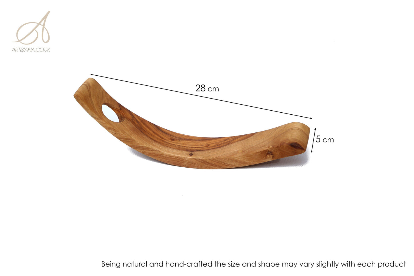 Olive Wood Crescent Bottle Holder, wine bottle holder, barware, gift