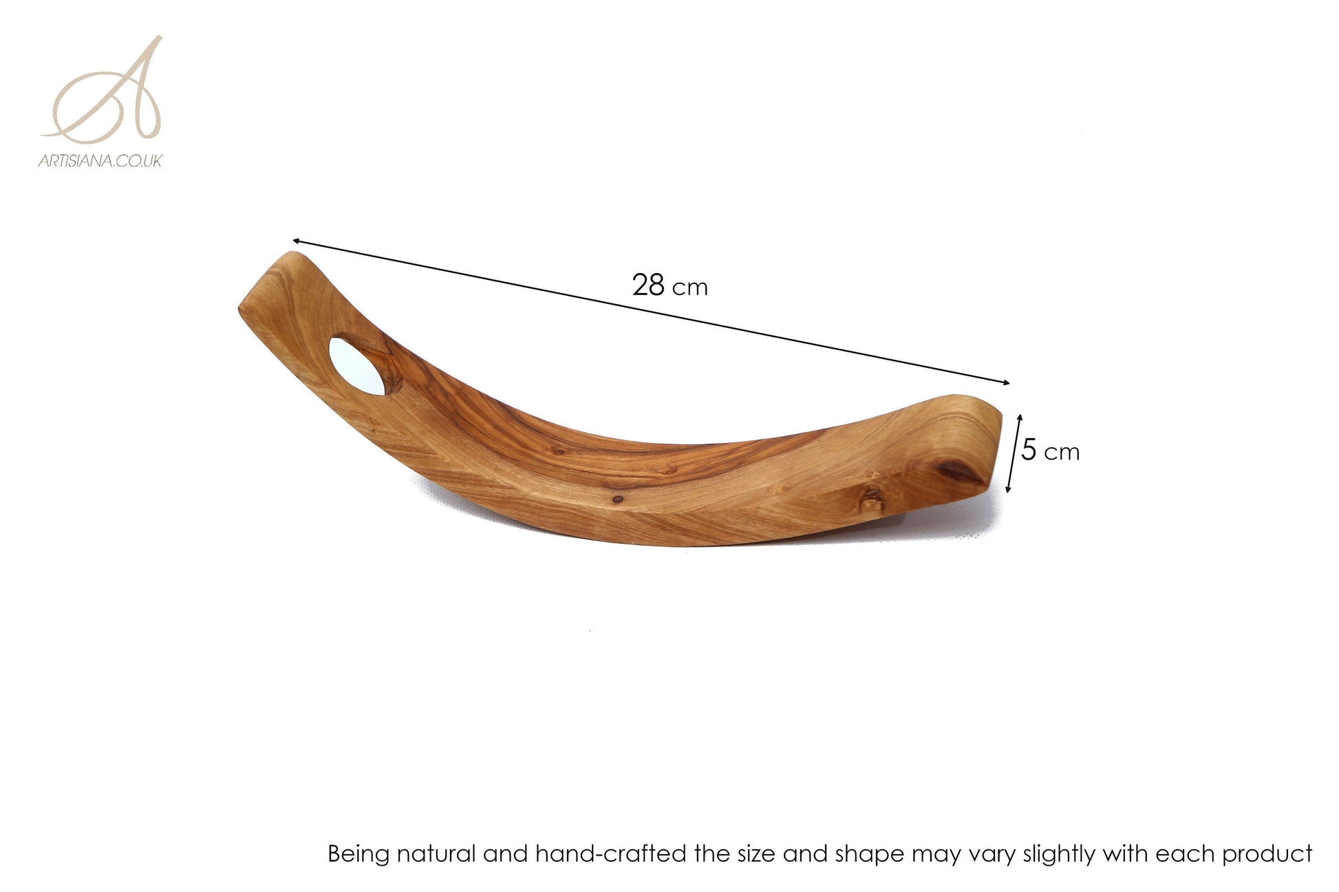 Olive Wood Crescent Bottle Holder, wine bottle holder, barware, gift