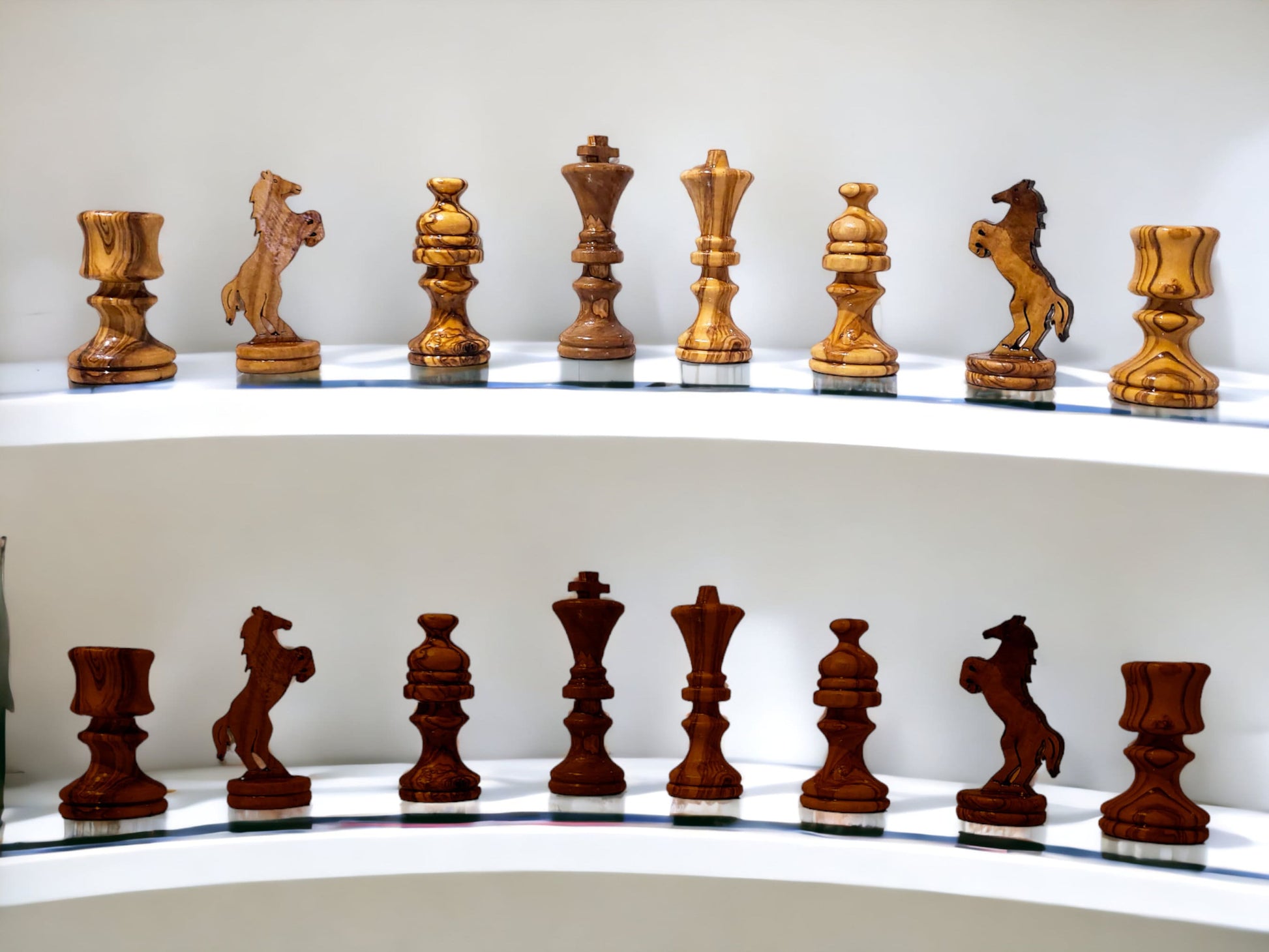 Olive wood chess pieces only, handmade, Sustainably Sourced, Eco-Friendly, home decor, birthday gift, christmas gift, wedding gift