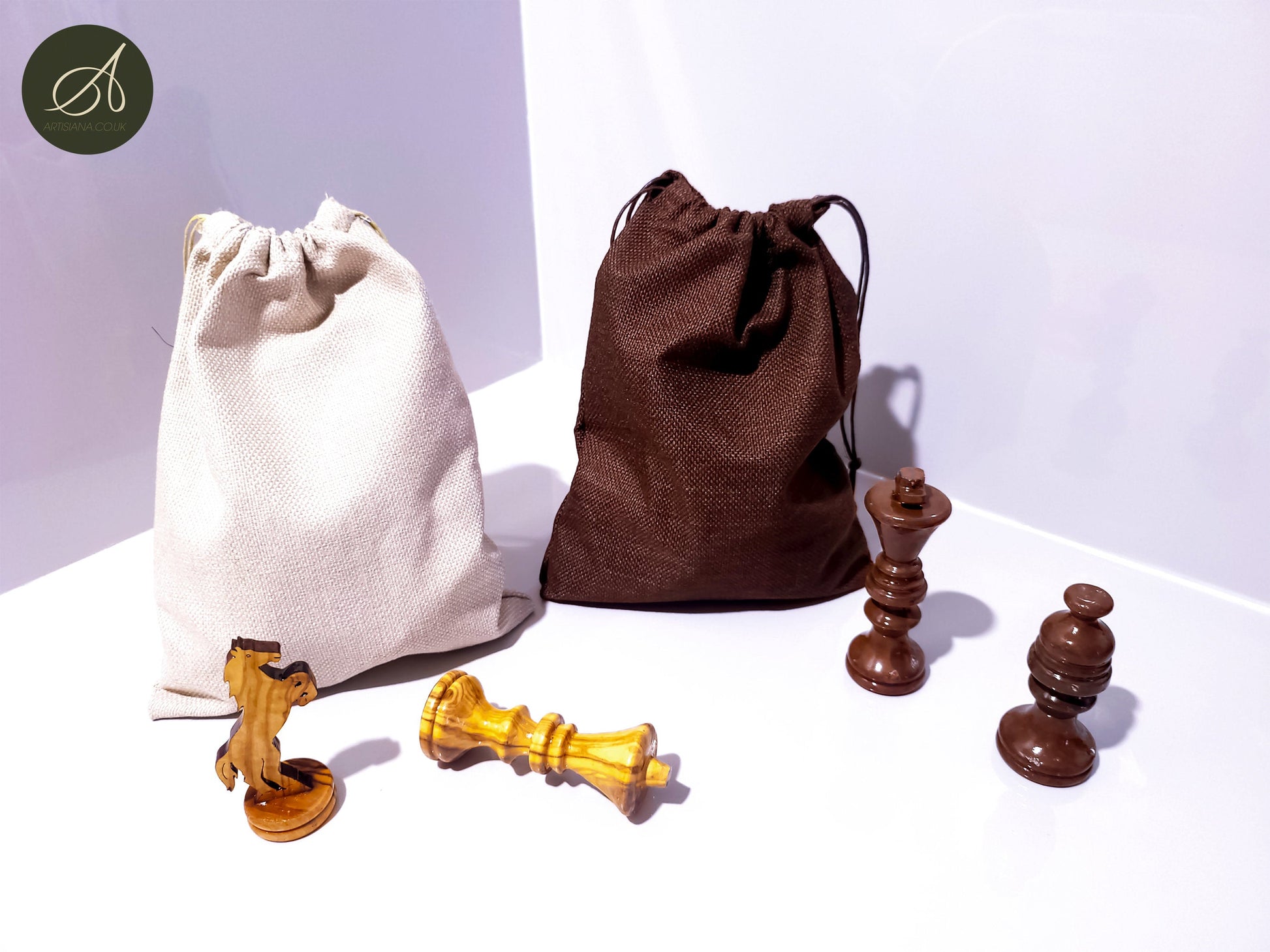 Olive wood chess pieces only, handmade, Sustainably Sourced, Eco-Friendly, home decor, birthday gift, christmas gift, wedding gift