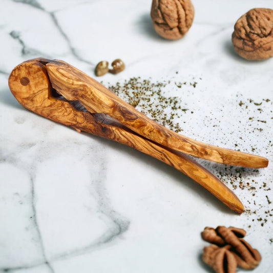 Olive Wood Clamp Nutcracker 27 cm, kitchen accessories, handmade, hand carved, decor, gift, nut cracker