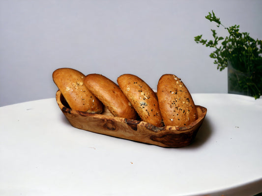 Olive Wood Rustic Serving Dish 30 cm, Sustainably Sourced, Eco-Friendly, handmade, gift