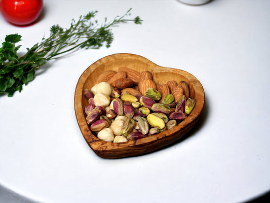 Olive Wood Heart Shaped Wooden Dish | Small | Medium | Large | Set