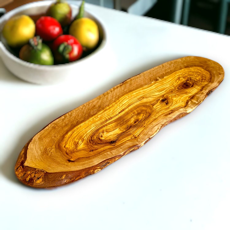 Premium Solid Olive Wood Rustic Charcuterie Cutting/Chopping Board | Various Sizes