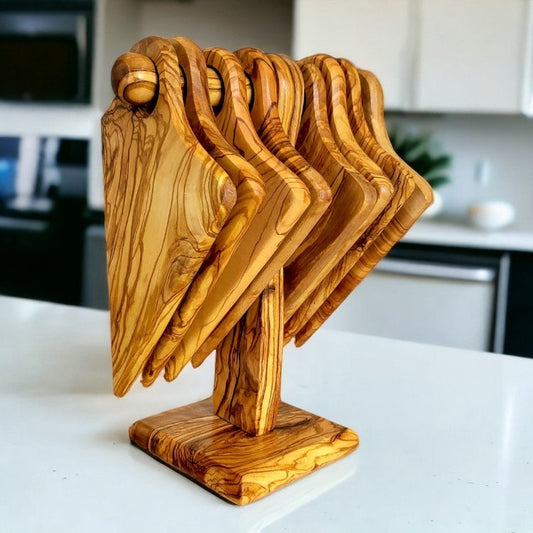 Olive Wood Pizza Serving Platter 40 cm, pizza serving board, pizza lovers, party, gift, handmade