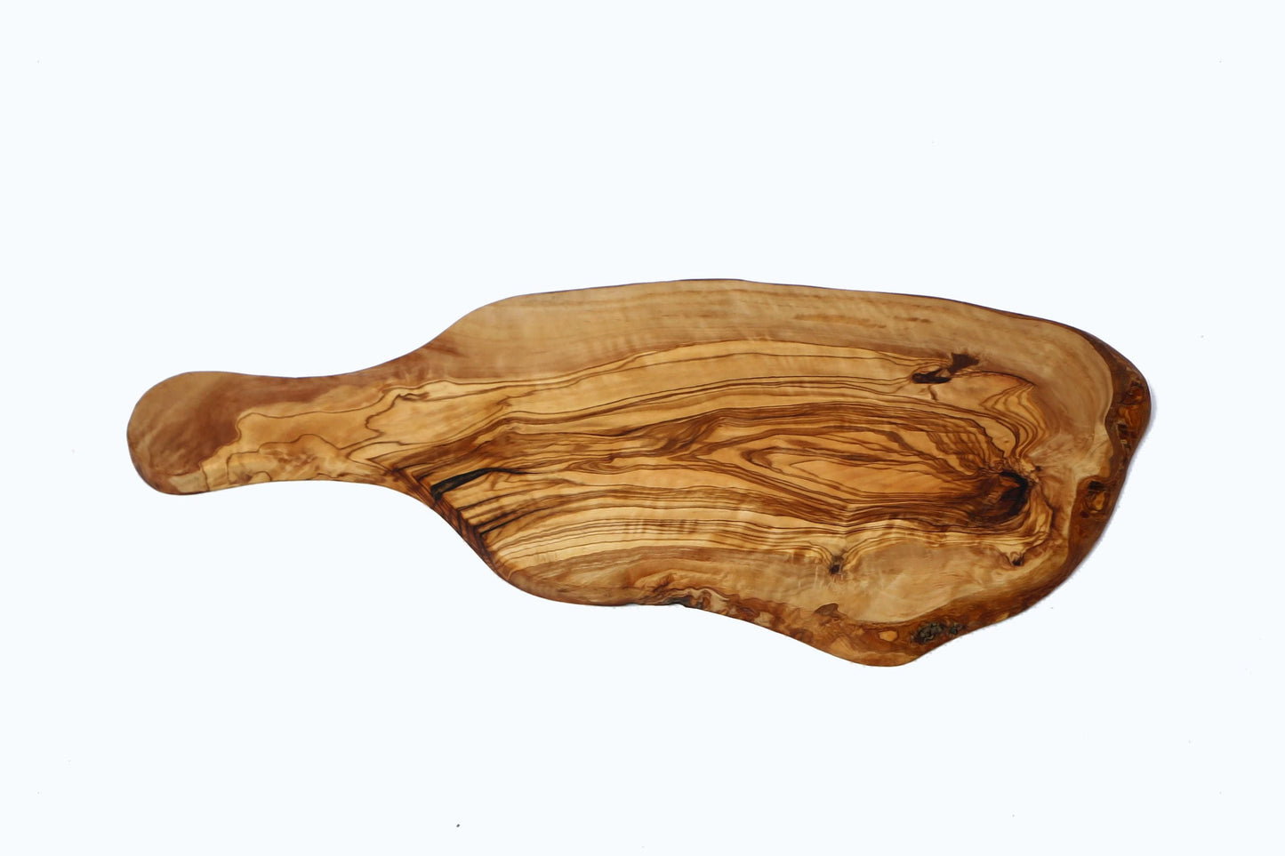 Olive Wood Rustic Cutting Board with Handle